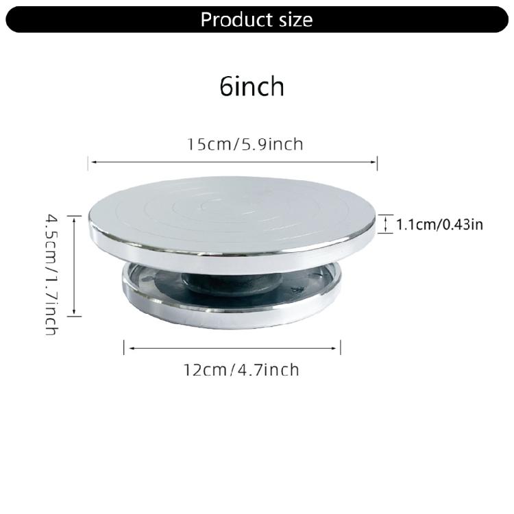 6/8/10/12 cali Koło Garncarskie Obrotowe Stół Obrót Koło Rzeźbiarskie Łatwe w Użyciu Obrotowy Stół do Ciasta