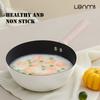 LANMI 20CM Iron Frying Pan Ceramic Integrated Aluminum Alloy Non-stick Healthy Cooking Pan for Family High Quality Pots Meat Pan