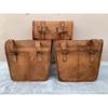 Combo Side Motorcycle Saddle Bag Tool Bags Saddlebag Luggage Leather Universal