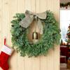 Christmas Wreath-Inch Wreath With Bells,Bow,Pinecones,Artificial Christmas Wreaths For Front Door,for Indoor Outdoor Wall Window Porch Christmas Decor