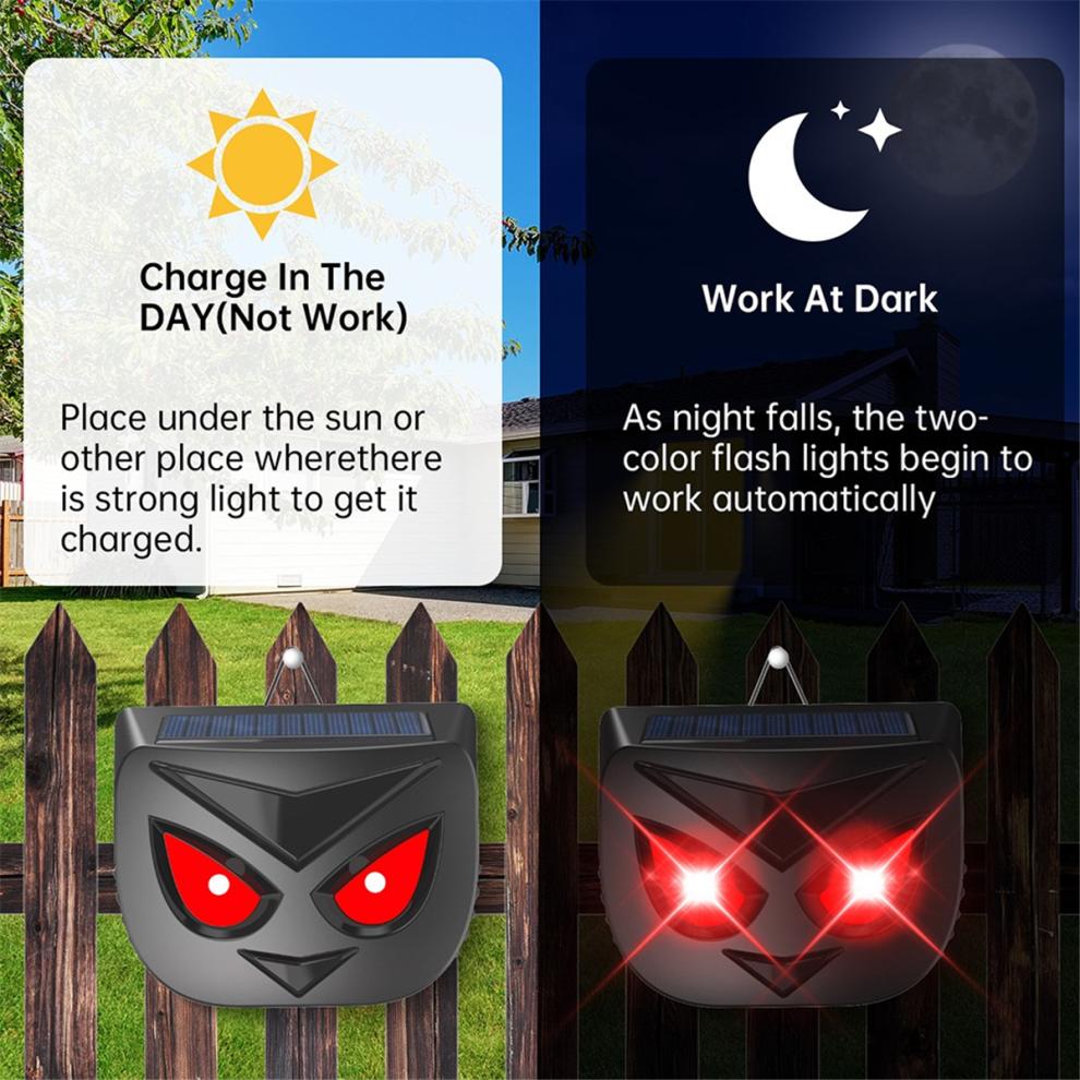 Solar Powered Animal Repeller Outdoor Electronic Rat Repellent