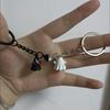 1Pair Bag Hanging Halloween Ghost Keychain Cute Key Rings Minority Magnetic Ghost Pendant  Gift