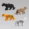 Confezione di Blocchi da Costruzione MOC Animali - Fattoria e Zoo Include Cervo Maculato Elefante Giraffa Orangotango Giocattolo Creativo