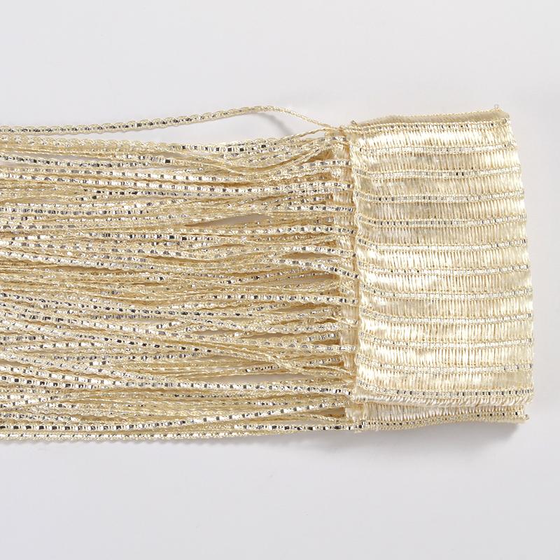 100cmX200cm Kurtyna sznurkowa na drzwi Błyszczący frędzel Błysk Linia drzwi Kurtyna okienna Lambrekina Przegroda Dekoracyjna na imprezę sypialnię wesele