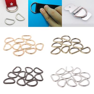 D Ring Metall Gurtband Leder Handtasche Gürtelschnalle Handwerk 10 Stück