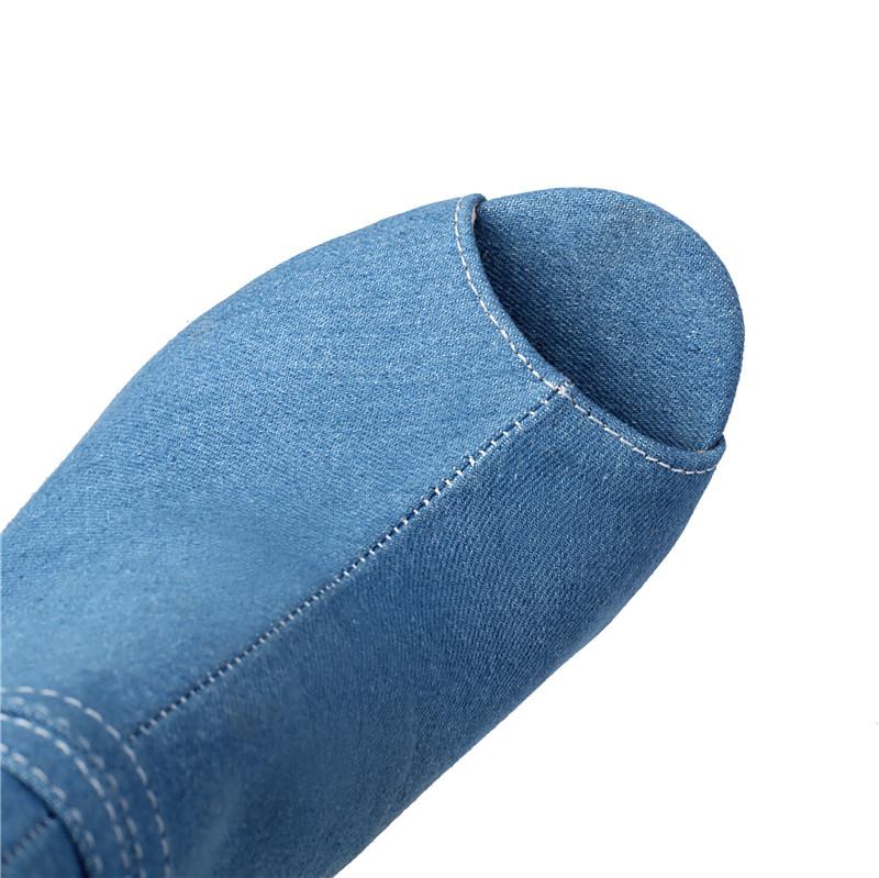 Women's high-heeled cool boots, sexy European and American style spring and summer new thin-heeled large-size fish mouth shoes