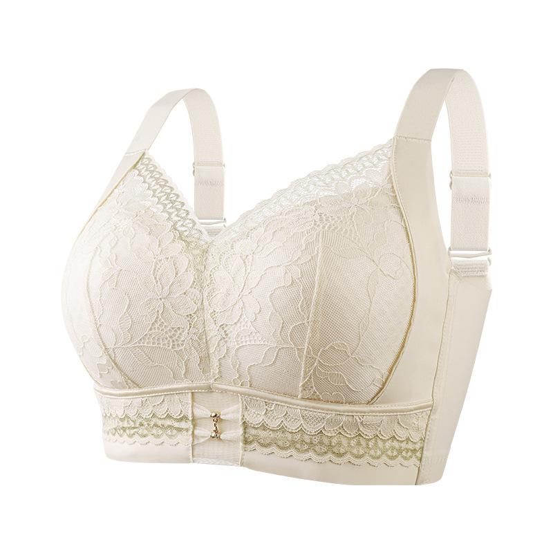 Wire-free Plus-size Slimming Lifting and Side-support Bra for Women with Large Busts Lace Shaping Bra