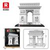 Non-Toxic 3381Pcs Arc De Triomphe Model Building Blocks Paris Landmark Building Bricks Desktop Decoration Diy Toys For Kids Holiday Gifts