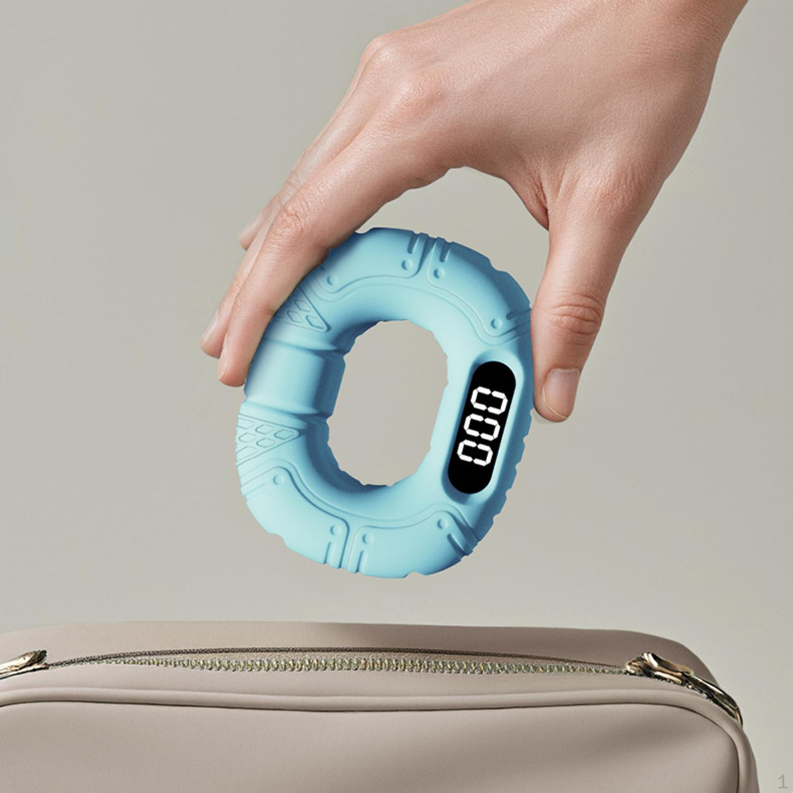 

Счетный тренажер для пальцев Усилитель хвата Эргономичный Тренажер для силы рук Многофункциональная тренировка синий