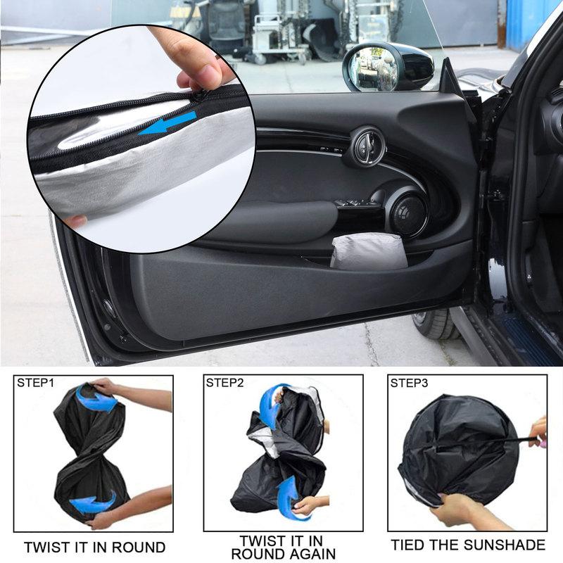 Pare-soleil pour voiture Fenêtre Pare-soleil Bloque Parasol Voiture Rayons UV Protection Conducteur Pour Mini Cooper S Hardtop 4 Portes 2015-2024