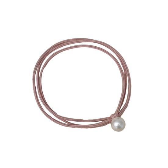 

10PCS Hair Rope with Pearl Decoration High Elastic Strong Toughness Rubber Bands No Slip Versatile Headband for Commuting