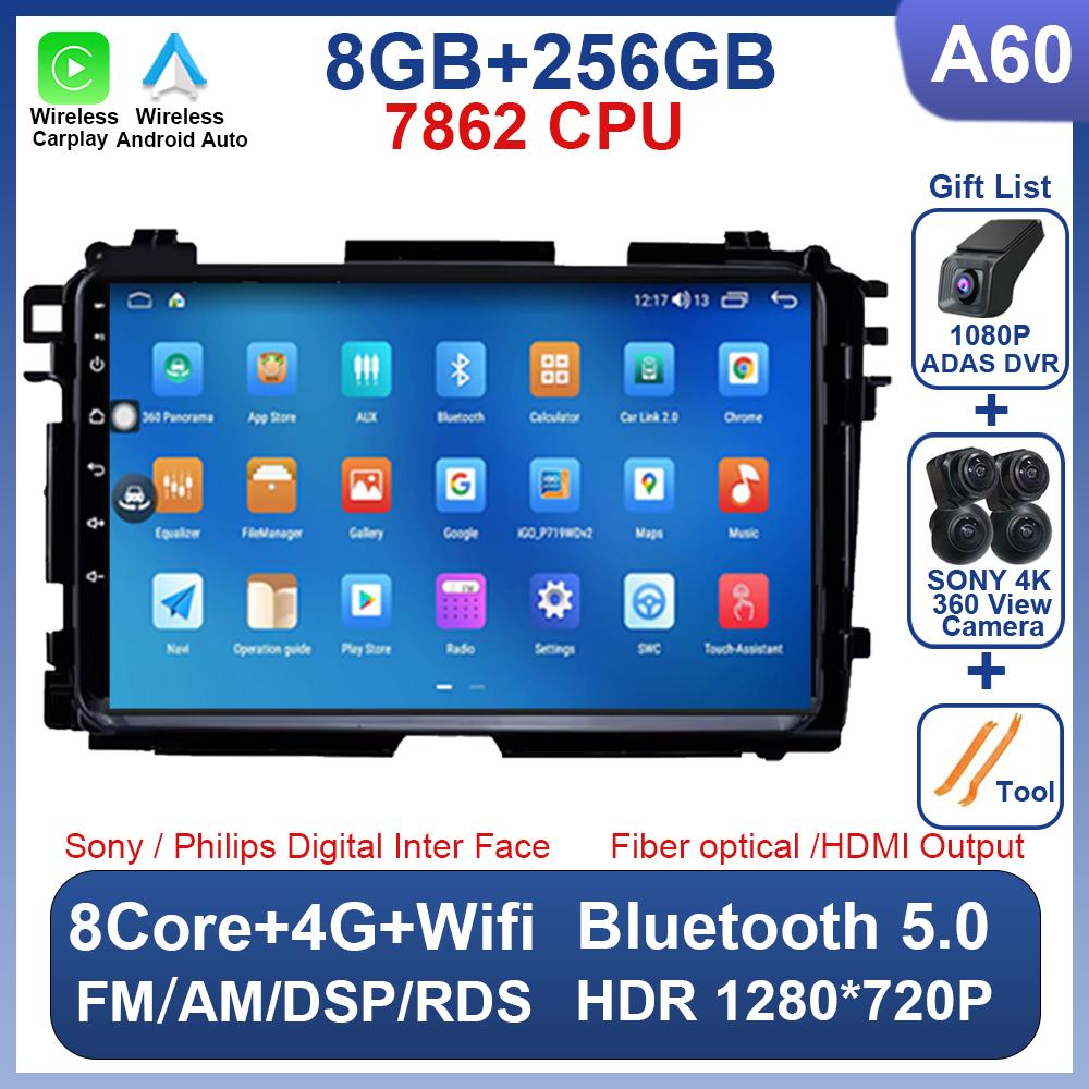 Android 14 For Honda Vezel HR V HRV XRV 2015 2016 2017 2018 2019 2020 Car Radio Multimedia Stereo Player GPS Navigation Carplay