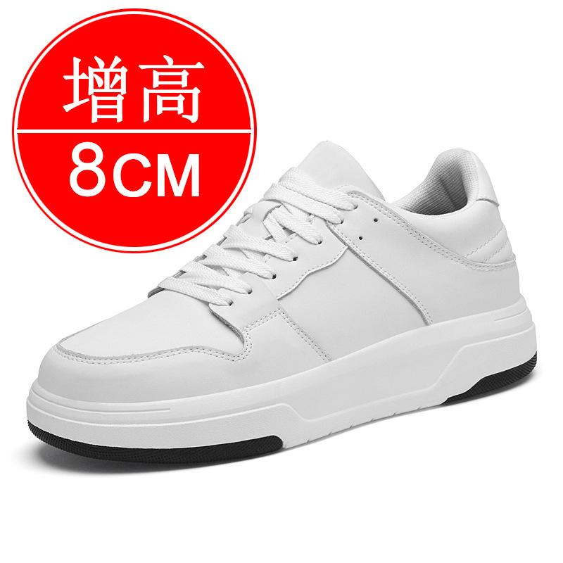 Genuine Leather Men Elevator Shoes Heightening Sneakers for Men 6cm 8cm Breathable Height Increased Shoes for Man Sports Shoes