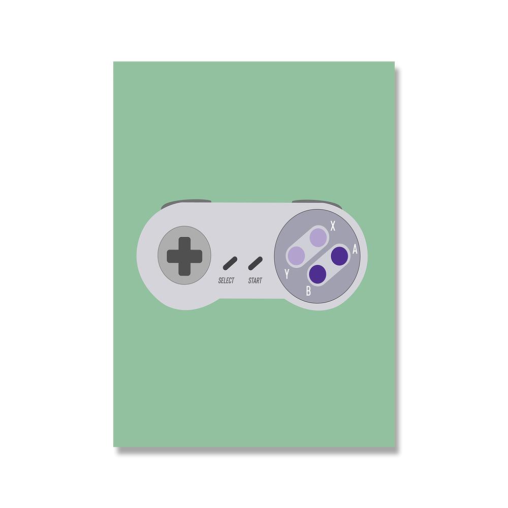 Gaming Boys Wall Art Pictures Video Game Controllers Posters and Prints Gamer Gift Canvas Painting E-Sports Room Kidroom Decor