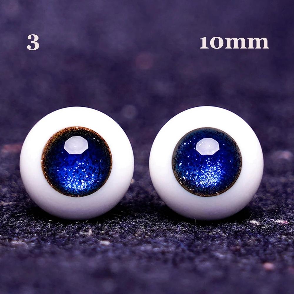 1Pair 6/8/10/12/14 Mm Glass Eyes Eyeball For Bjd Doll Blue Black Safety Animal Toy Eyes Diy Doll Making Crafts Toy Accessories