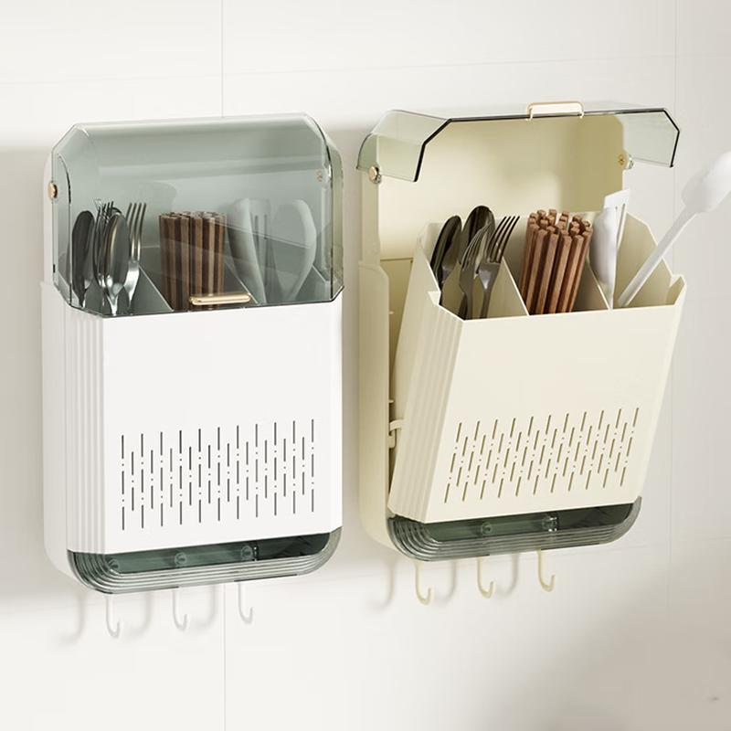 Punch-Free Wall-Mounted Chopstick Holder