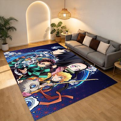 Demon Slayer Living Room Nonslip Area Rug Soft Carpet For Bedroom Game Playroom Sofa Office Home Decor Doormat Christmas Gift C9301293