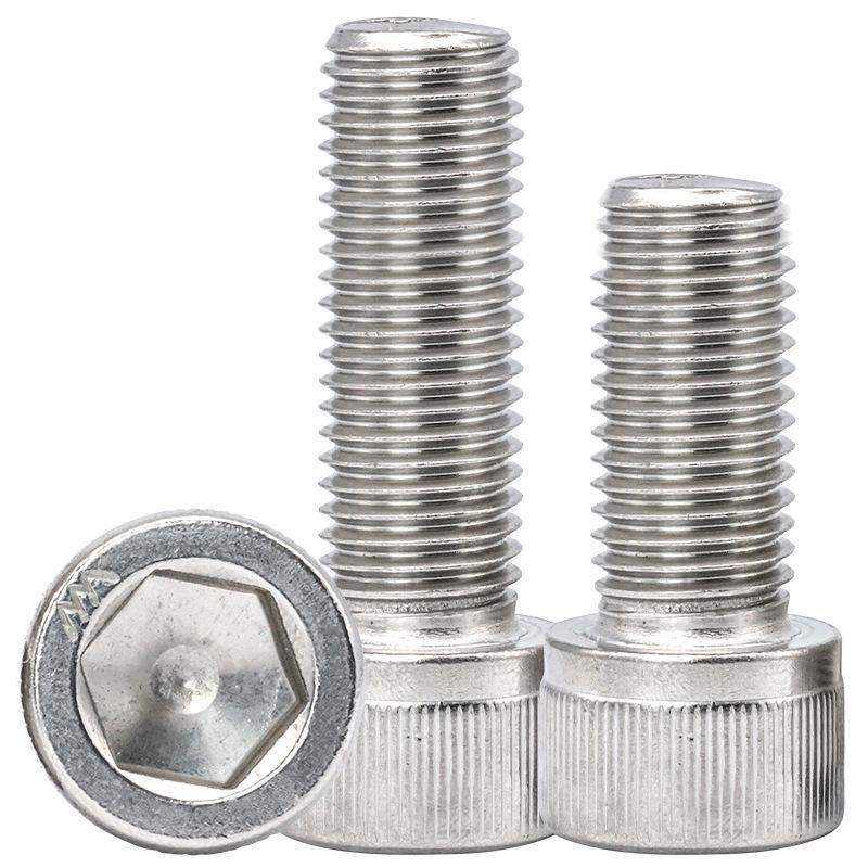316 Stainless Steel Knurled Bolt Hex Socket Cap Screw M3-M10
