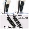 Car Head Lights Switch Button / A Pillar / Steering Wheel Cover Trim Carbon Fiber ABS Accessories For Ford Focus MK4  -