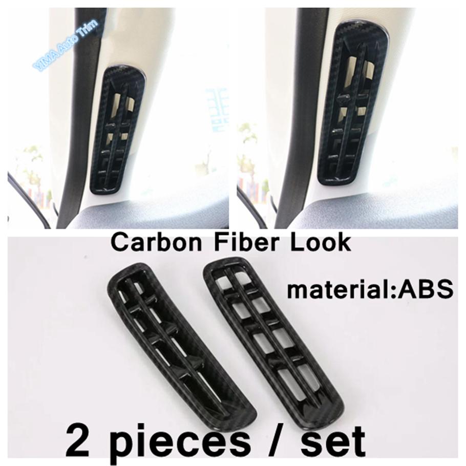 Car Head Lights Switch Button / A Pillar / Steering Wheel Cover Trim Carbon Fiber ABS Accessories For Ford Focus MK4 -