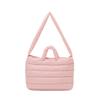 TOPKAPI COULEUR Quiltad Axelväska i Nylon, 2-vägs (Ljusrosa)