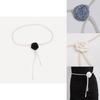 Perlenblumen-Taillenkette für Damen Elegantes Hanfu-Kleid Accessoire Sommer Mode Schmuck