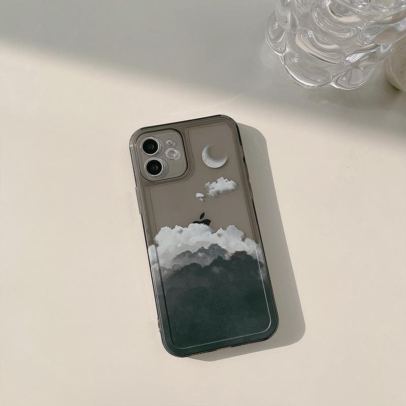 Night Sky Cloud IPhone 16 Apple 13 Mobile Phone Case 15 All Inclusive Applicable X 14 Pro Case 12 Transparent 14pro