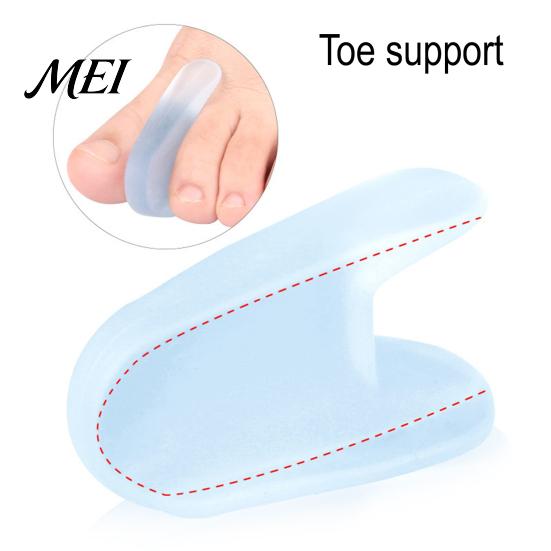 Flexible Toe Spacer 2PCS Gel Separator, Soft Flared Spreader Straightener, Ultra-Thin Non-Slip A-shaped Separator Comfortable Bunion Corrector,