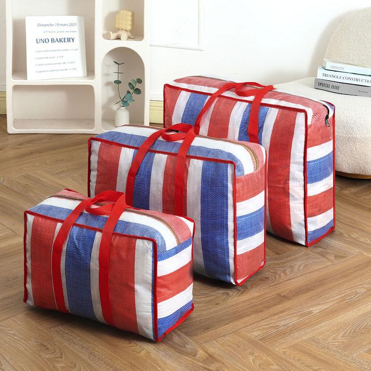 Cotton Woven Travel Storage Bag for Quilts and Clothes