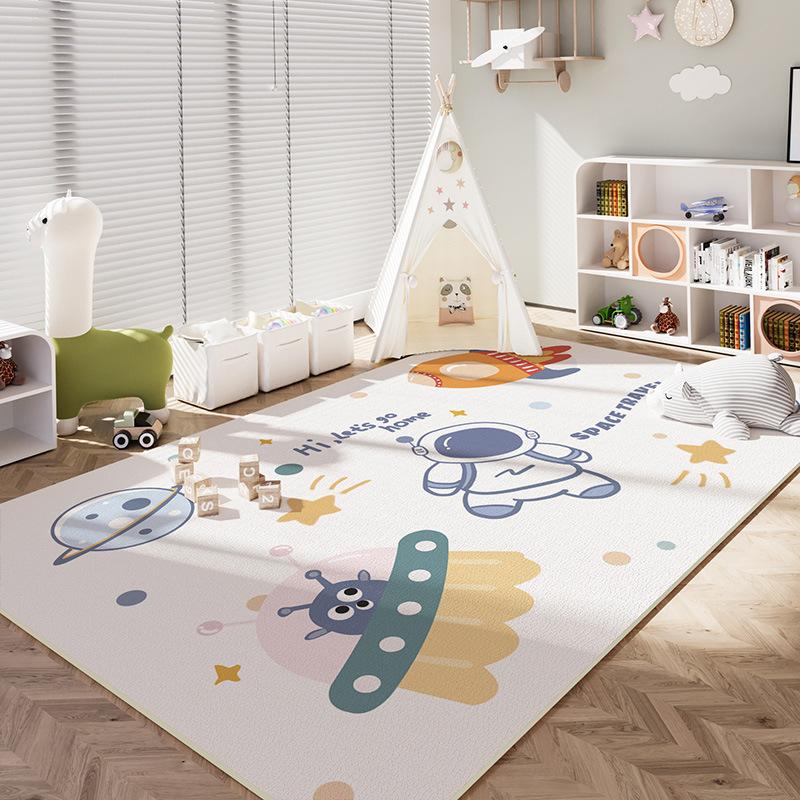 Children's Room Carpet Bedroom Cartoon Learning Reading Area Floor Mat Baby Climbing Mat Bedside Carpet Living Room
