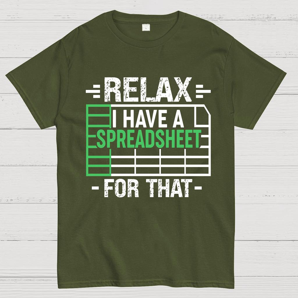 Relax I Have a Spreadsheet For That Cotton Summer Casual Cool Loose T-Shirt