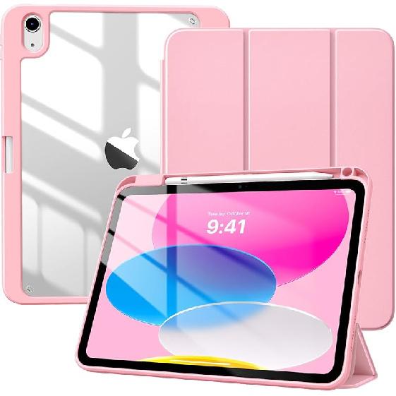 

Чехол TiMOVO для iPad (А16) 11-е поколение 11 дюймов 2025, Чехол для iPad 10-го поколения 10,9 дюйма 2022 с держателем для карандаша, Тонкий защитный чехол с прозрачной задней панелью