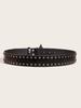 Punk Style Wide Leather Waist Belt for Women's Jeans