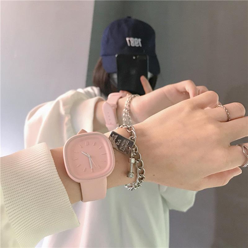 UTHAI BK124 Módní dámské hodinky, jednoduché silikonové quartzové hodinky jsou nejlepší volbou pro dárky hodinky pro ženu