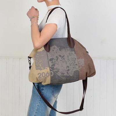 Mode Graffiti Leinwand Tasche Koreanische Version Mode Vintage Gedruckt frauen Tasche Hand Frachtbrief Schulter Umhängetasche Casual Große Tasche
