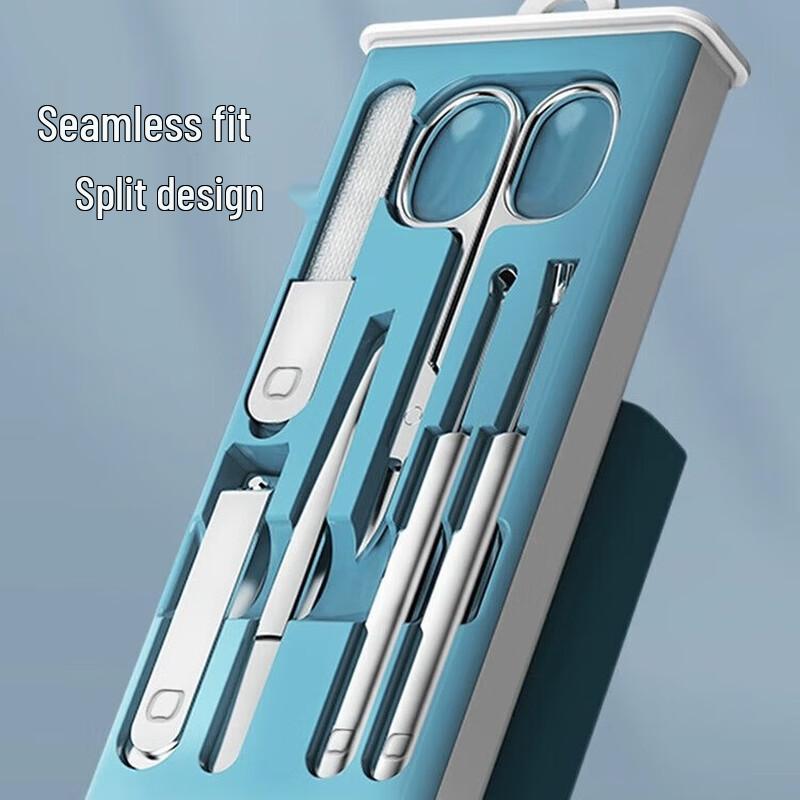 Qisu Colorful 6-Piece Stainless Steel Nail Clipper Set