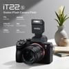 Godox TTL Mini Flash Camera Flash for Sony Intuitive Recycle Approximately 700 Flashes At Full Compact Black iT22-S Cameras Display, 1.5-second Time,