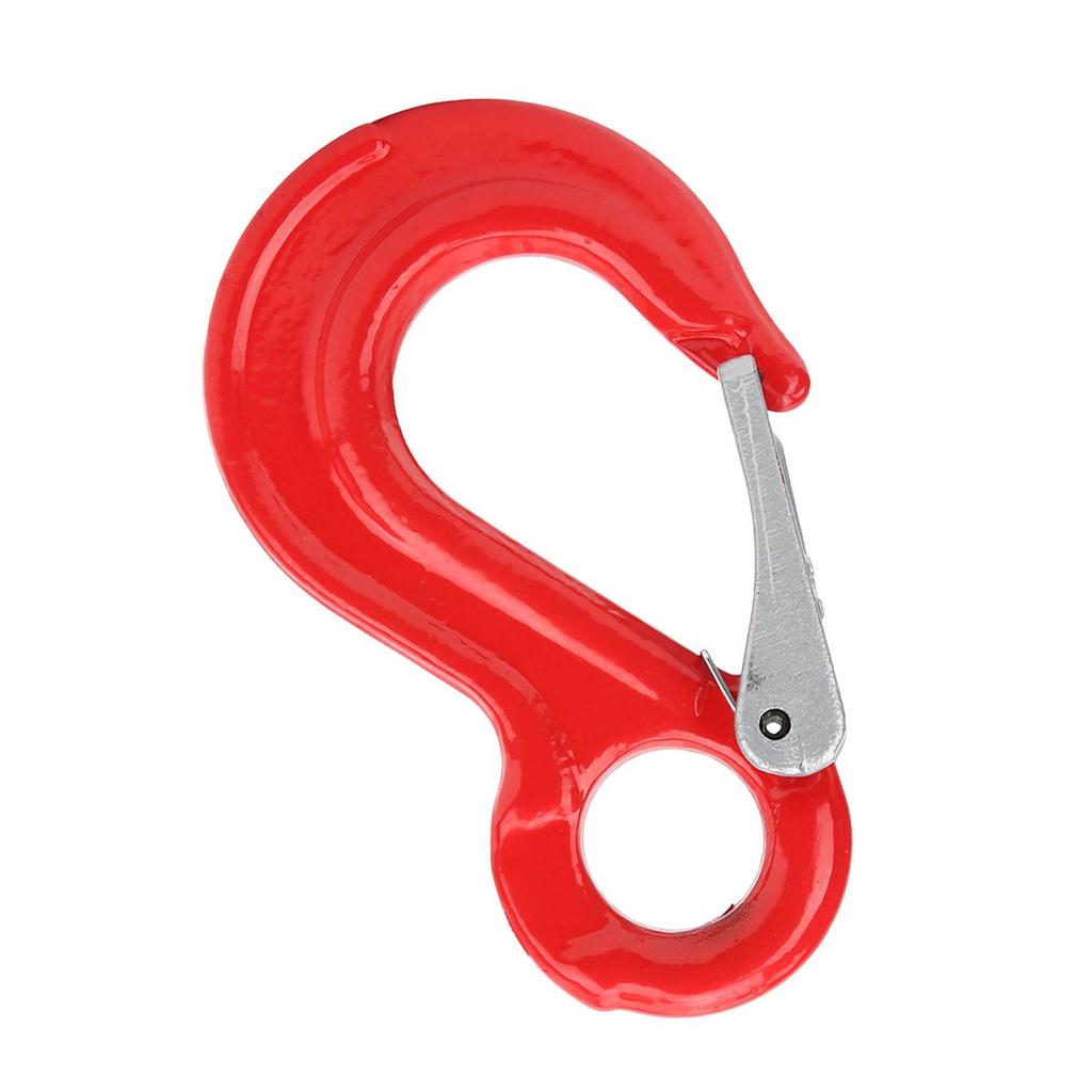 2Ton Round Fixed Eye Lifting Hook with Latch Alloy Steel Crane Hoist Hook for Ship Construction