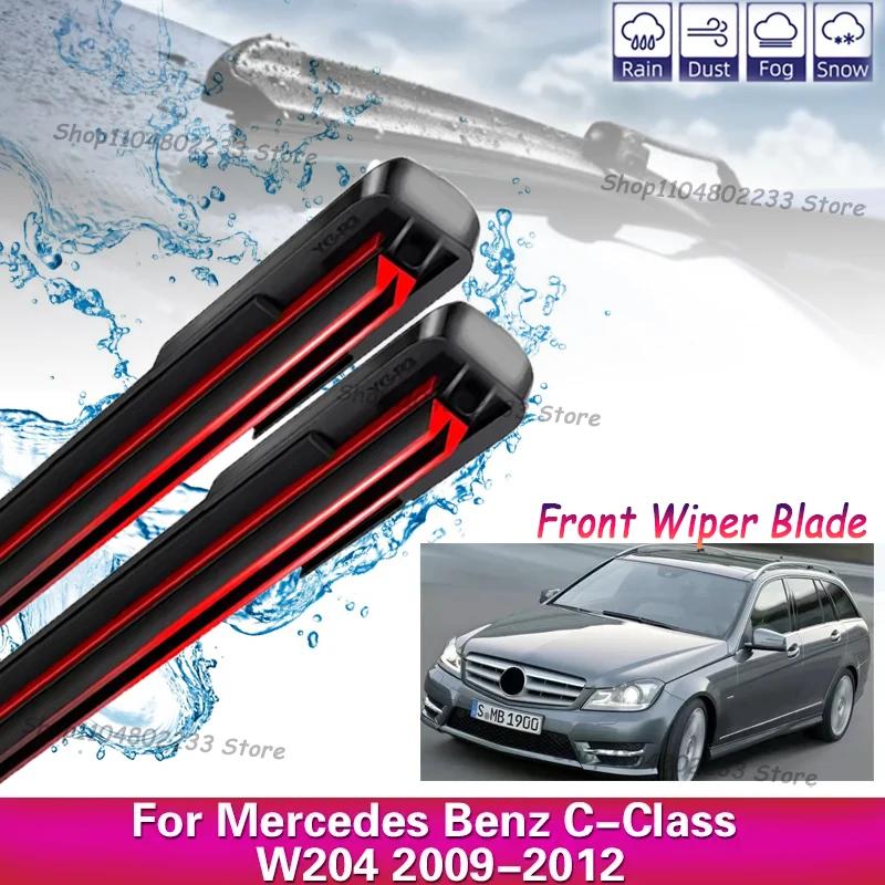 

For 2009-2012 Mercedes-Benz C-Class W204 Windshield Windshield Window 24 +24 , Car Wiper 2 Front Wiper Blades Auto Accessories