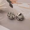 Brass Base Flower Sleeve Button Rhinestone Button Cover Clip  Suit Accessories