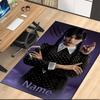 Custom Name Wednesday Printed Carpet, for Office Chair Living Room Bedroom Kitchen Room Decor Gifts.