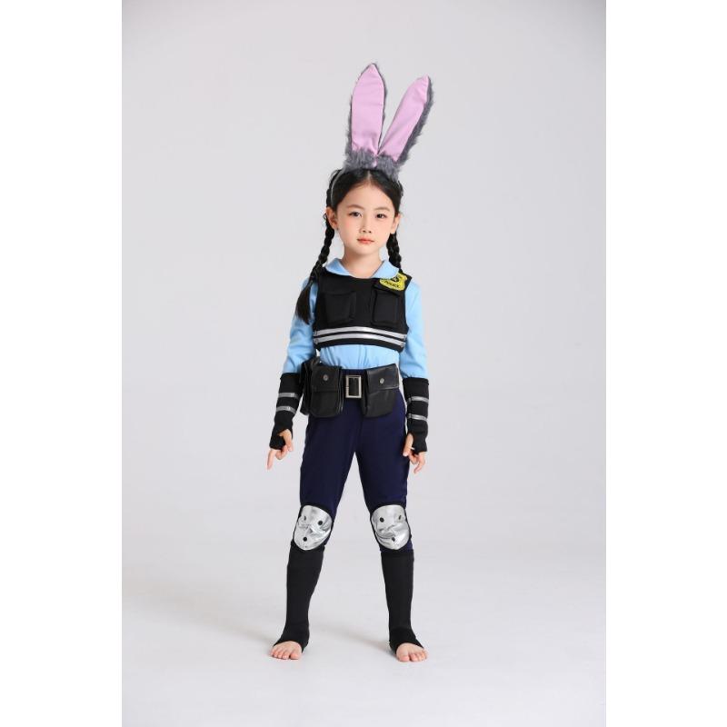 

Костюм на Хелловін Зверополіс Кролик Поліцейський Джуді Костюм Дитячий Костюм Для Виступу 130CM