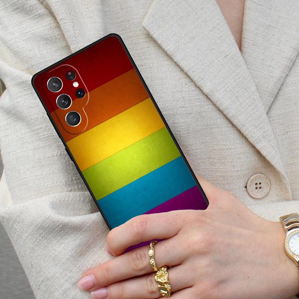 Gay Pride Flag LGBT Cell Phone Case for Samsung Galaxy S26 Ultra S25 S24 S23 S22 S21 S20 Note10 Cover