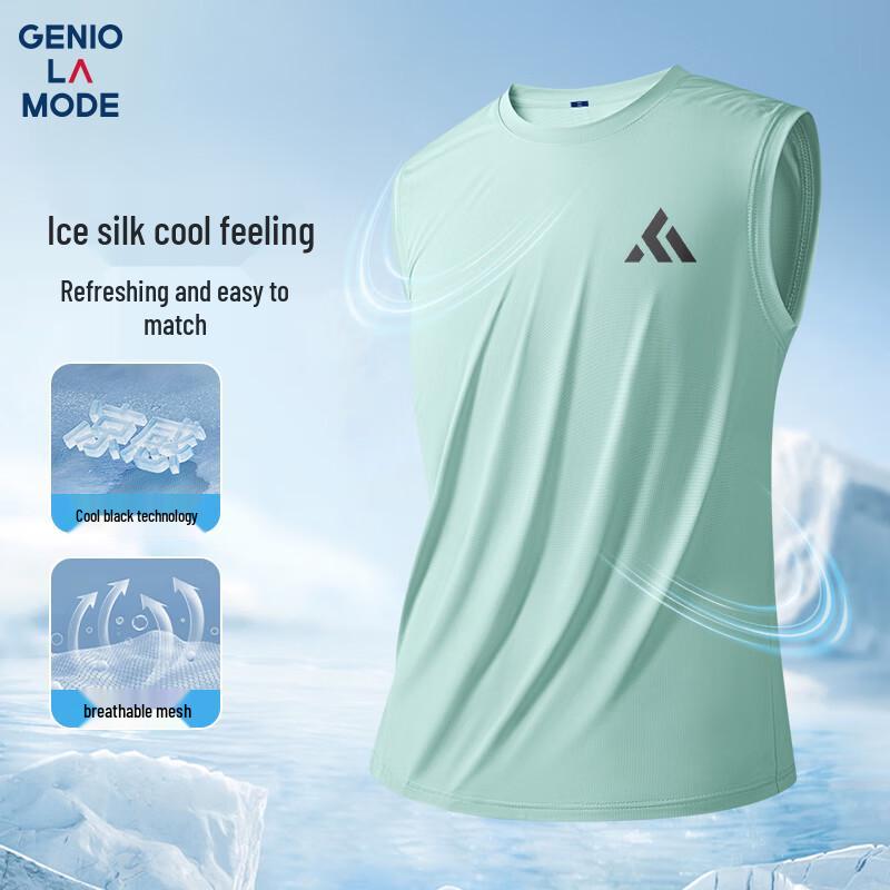 Мужская сетчатая майка свободного кроя GENIOLAMODE L
