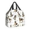 Chihuahuas Valentines Thermal Insulated Lunch Bags Women Cute Dog Puppy Portable Lunch Tote for Work School Travel Food Box