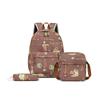 New schoolbag female multi-functional primary and secondary school students cute versatile three-piece combination backpack