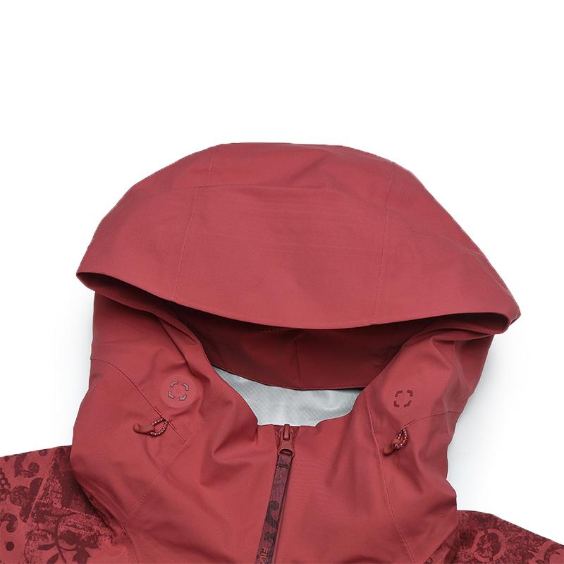 FILA Fashion Hooded Casual Jacket Women jackets Dark-Rose-Red A11W517728FWI