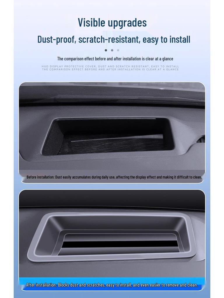 Leapmotor C11 HUD Protective Cover for Dashboard Dust Protection and Interior Modification