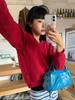 Bb' BENETTON V-Neck Sweatshirt (Red)