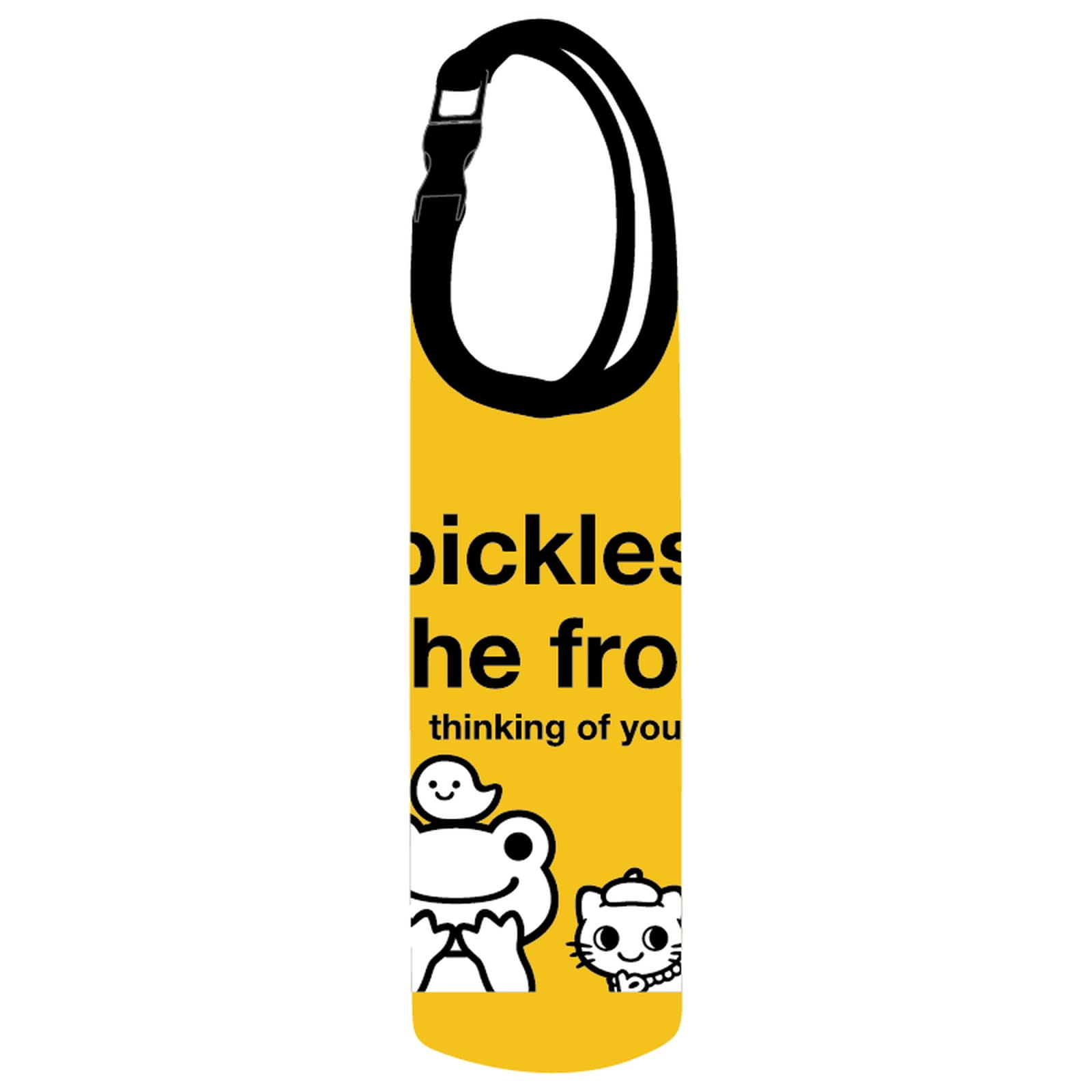 

Nakajima Corporation Pickles the Frog alWays smile Plastic Bottle Cover 600 Yellow 182661-23